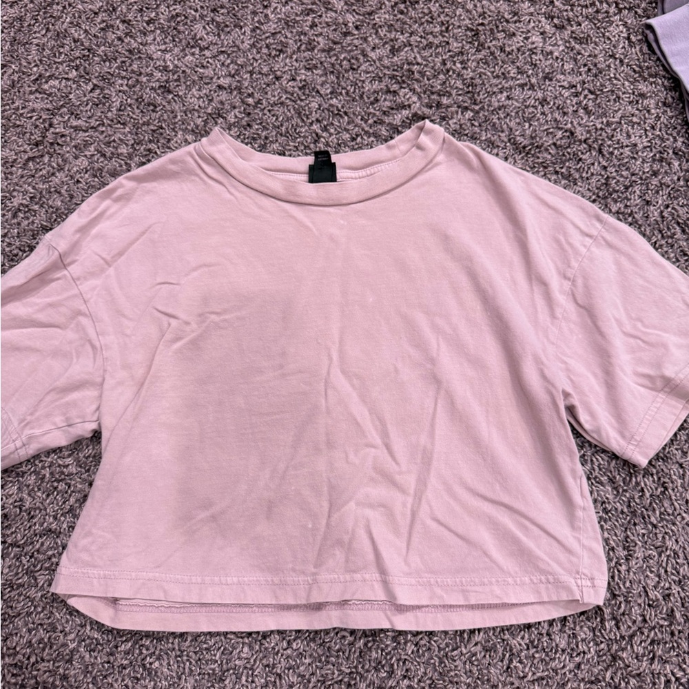 Wild Fable Light Pink Crop Top